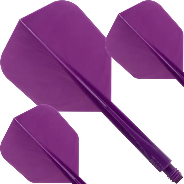 SOLID PURPLE CONDOR AXE DART SHAFT/FLIGHT COMBO SMALL FLIGHT LONG SHAFT