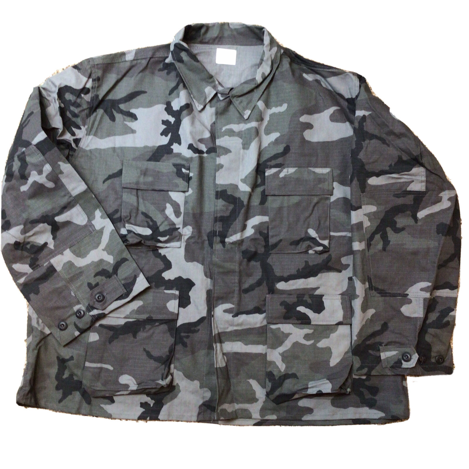Camo Men's Jacket Military Cargo Combat Tactical Coat Pockets Outdoor  Size 3XL