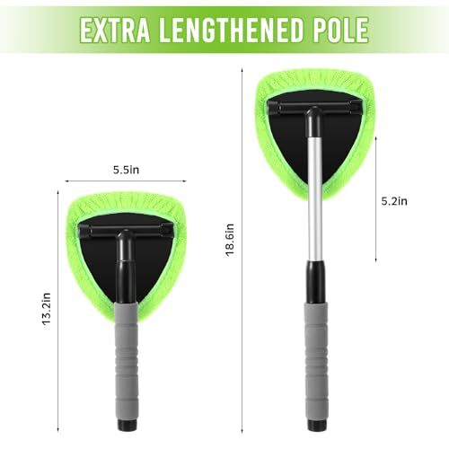 10 Pcs Car Window Cleaner Windshield Cleaning Supplies with Extendable Handle