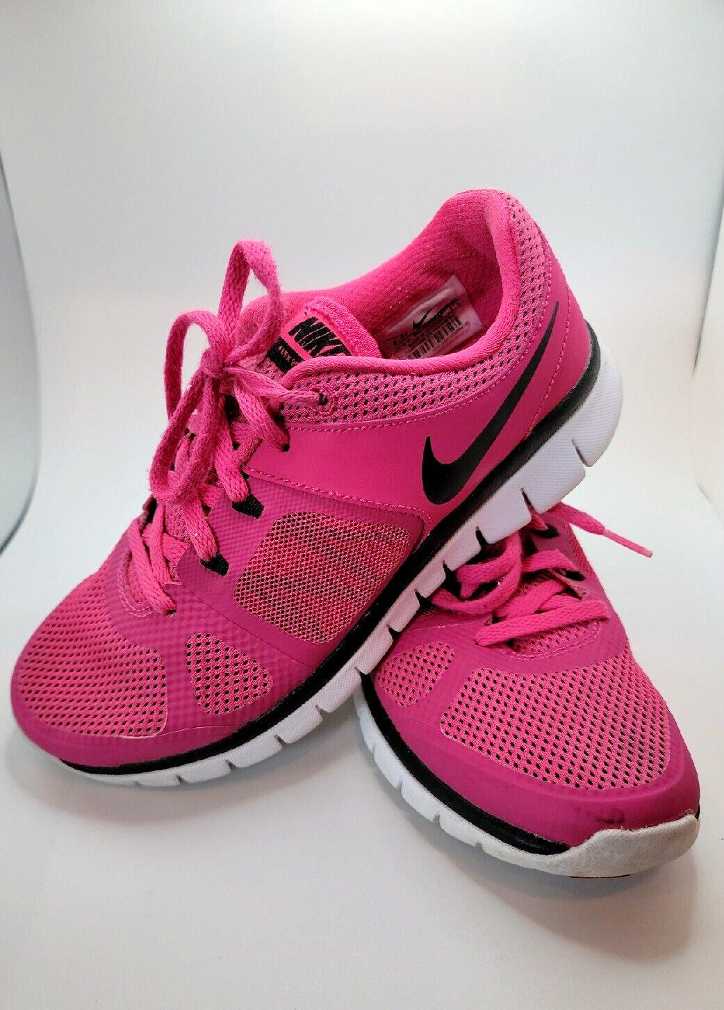 Nike Flex 2014 Run Tennis Shoes Pink Youth Sz 4.5