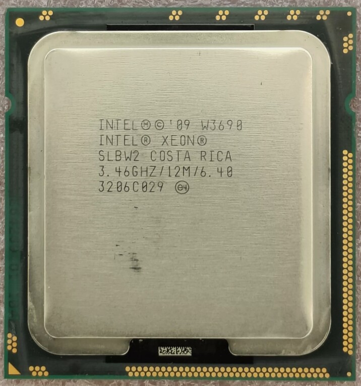 Intel Xeon W3690 SLBW2 3.46GHz 6-core 12-thread 6.4GT /s LGA1366 CPU processor