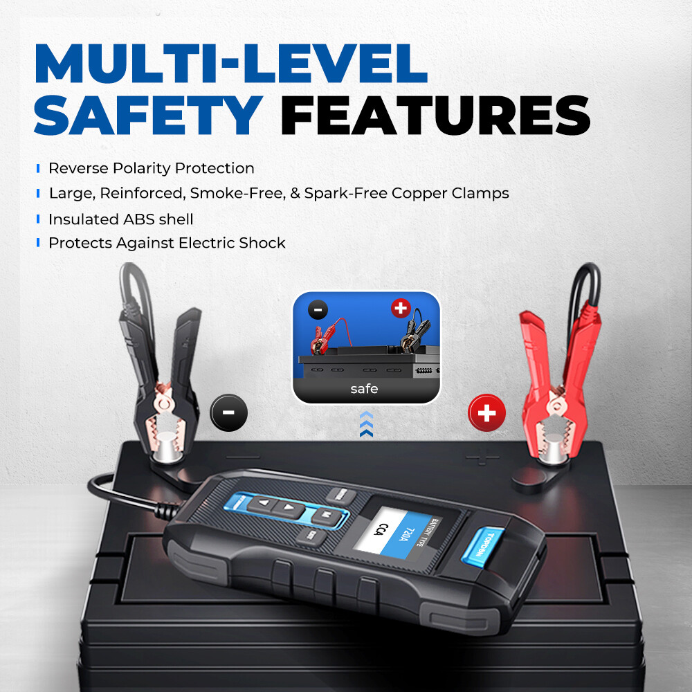 12V Car Battery Tester w/ Printer Load Cranking Test Auto Digital Analyzer