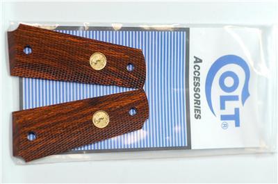 Colt 1911 .45 Rare CoCoBolo Gun Grips CHECKERED  QUALITY GUN PART