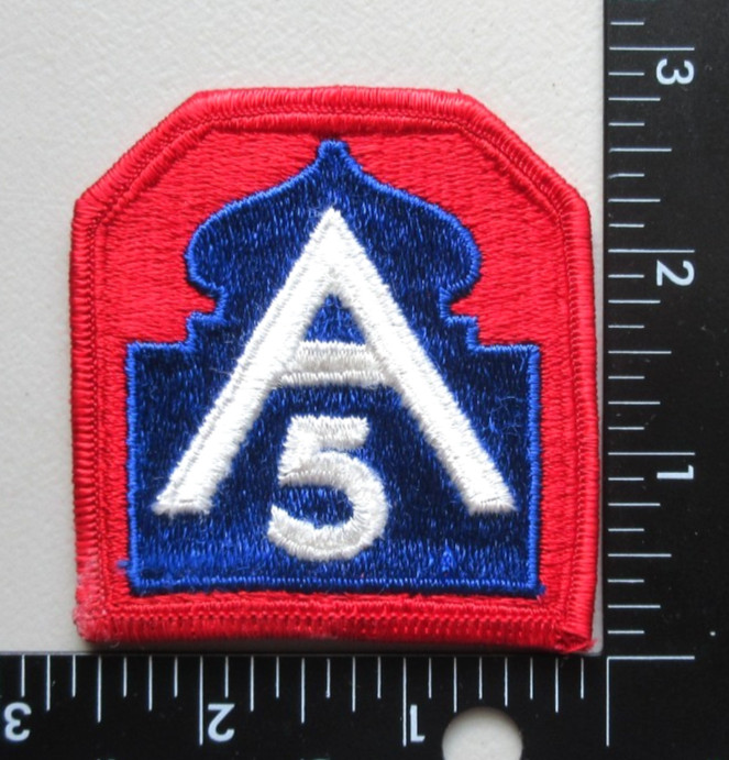 ⭐U.S. ARMY 5TH ARMY INSIGNIA MILITARY COLLECTIBLE SEW ON PATCH