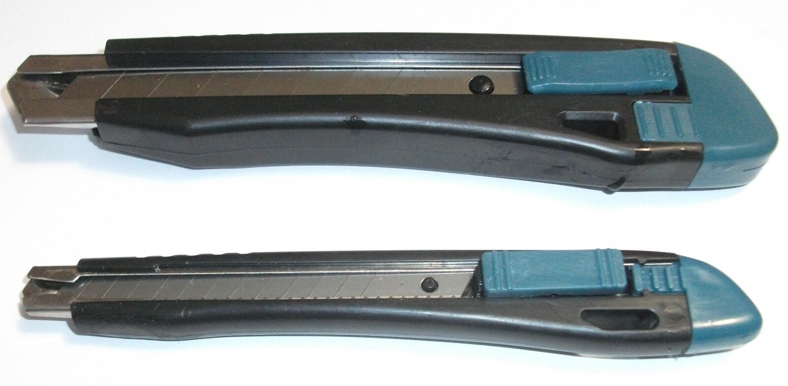 50 SNAP-OFF KNIFE HIGH IMPACT METAL REINFORCED 9MM & 18MM BLADE BOX CUTTER BLACK