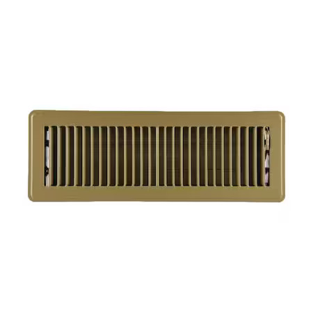 Zoro Select 4Mje5 Lay-In Floor Register, 14 In W X 4 In H Opening, Brown,, 4Mje5