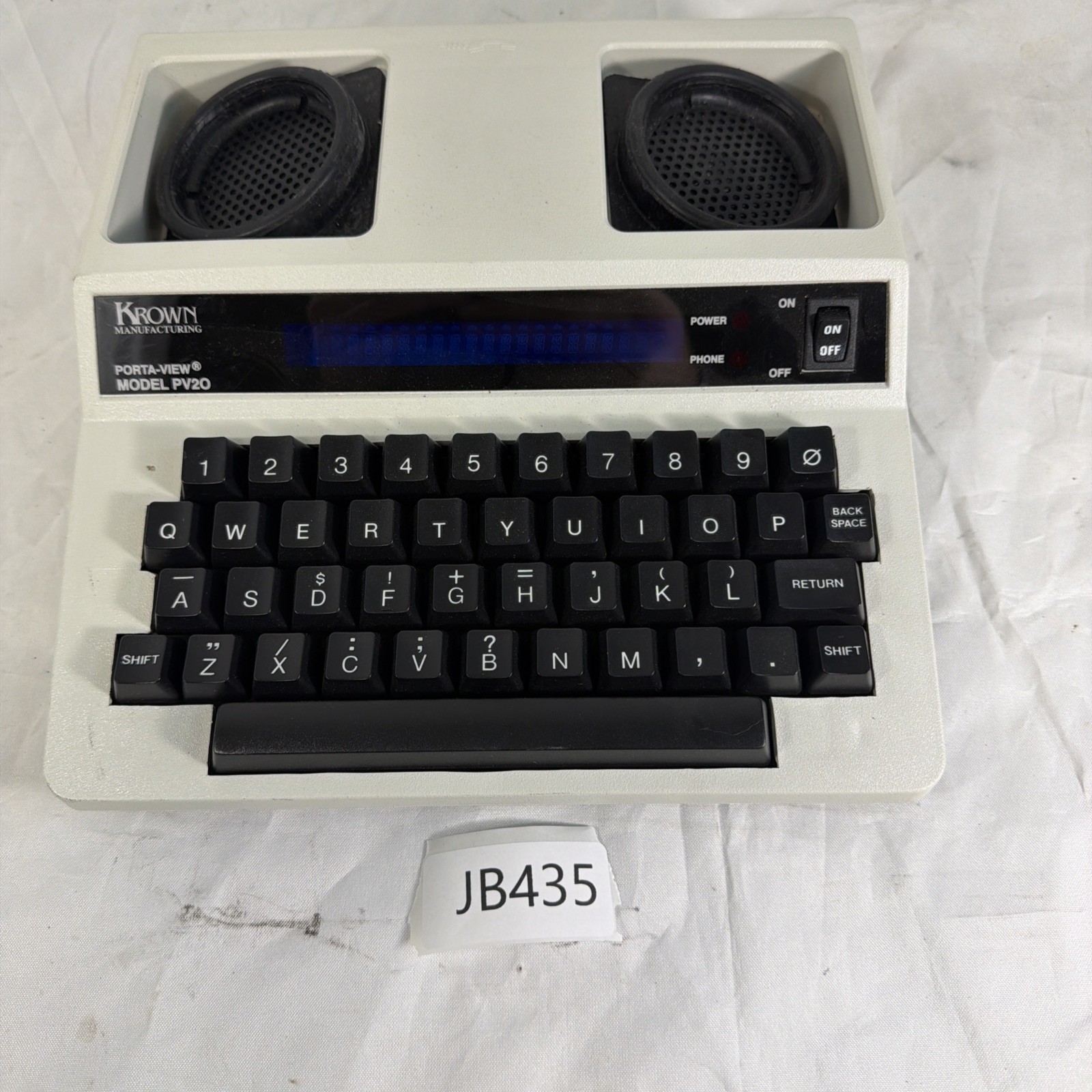 Krown  Porta-View Model PV20 Phone for Deaf Hearing Impaired, unit only JB435