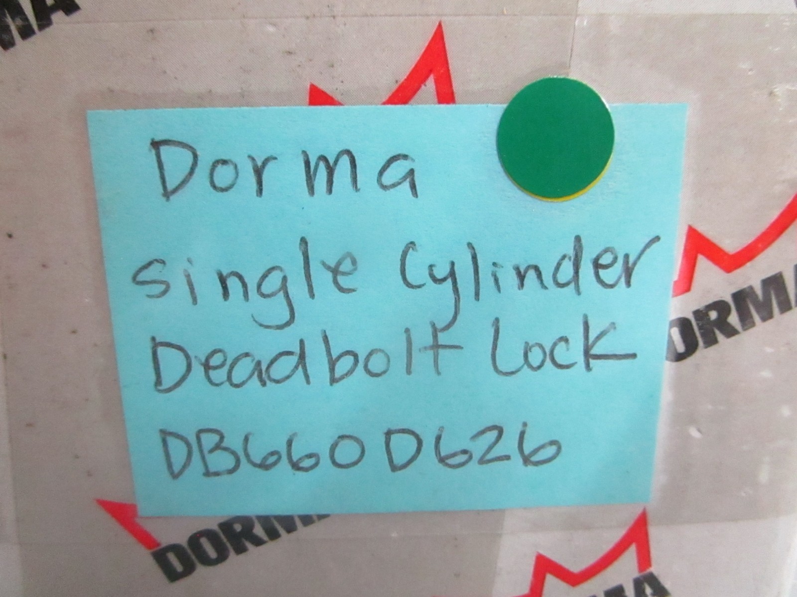 NEW OEM DB660D626 Dorma Single Cylinder Deadbolt Lock 0820