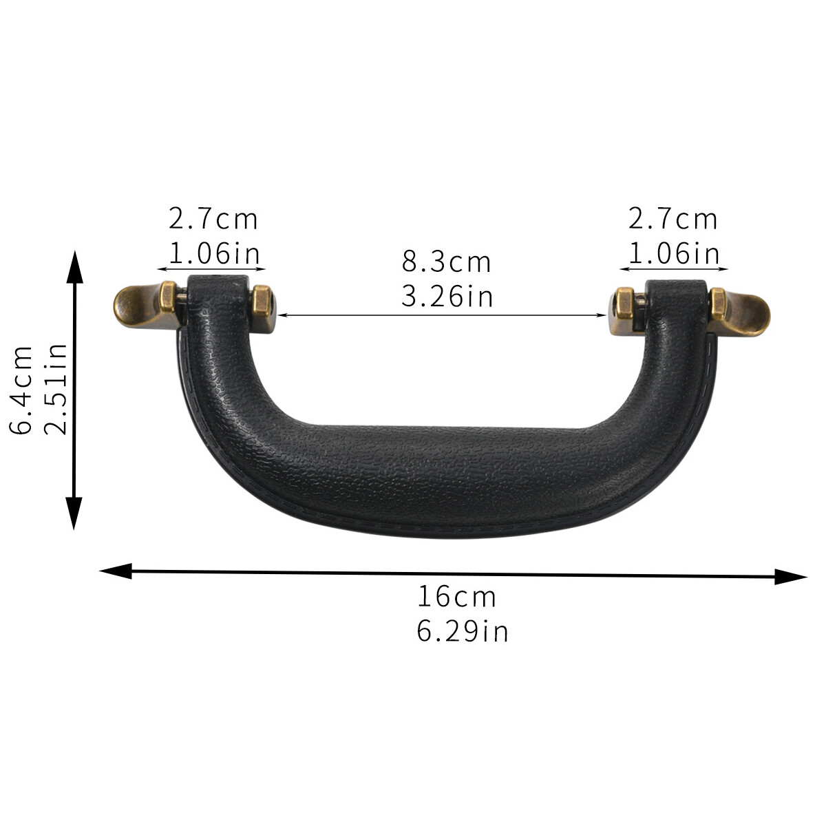 Luggage Baggage Handle Suitcase Pull Replacement Repair Plastic Grip 3 Colour