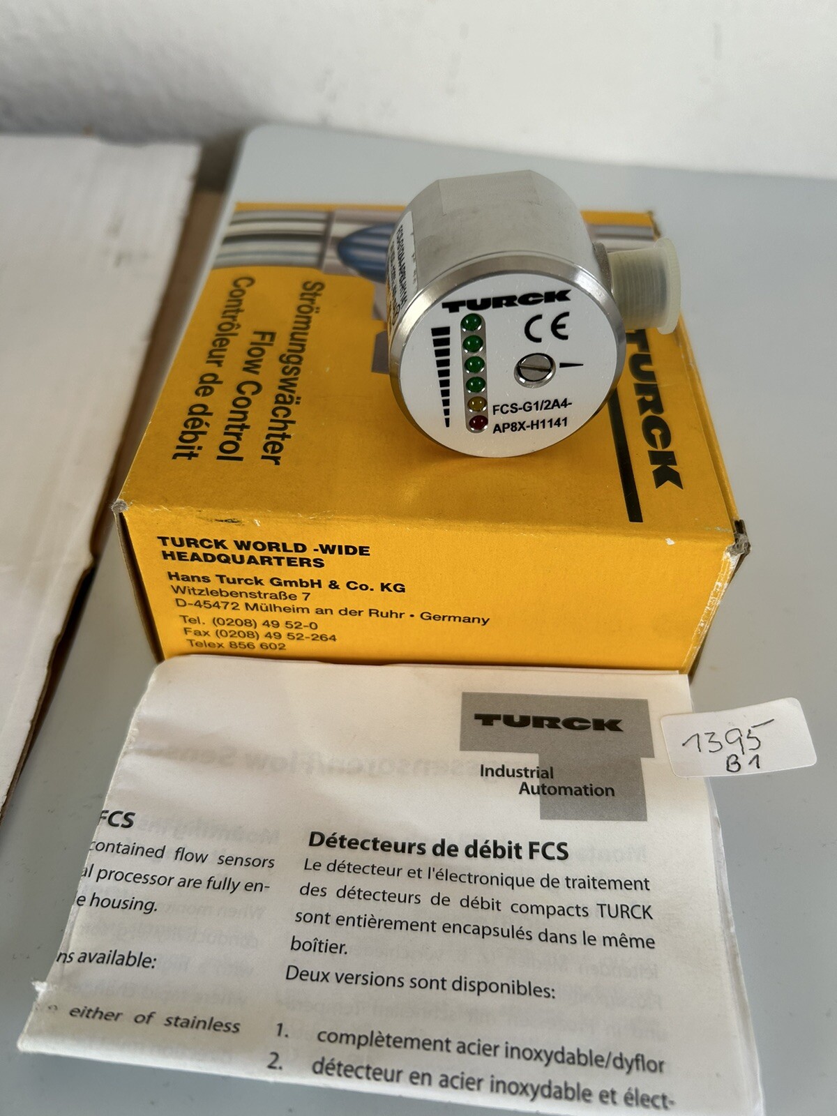 TURCK FCS-G1/2A4-AP8X-H1141 Flow Monitor 6870004 -New-