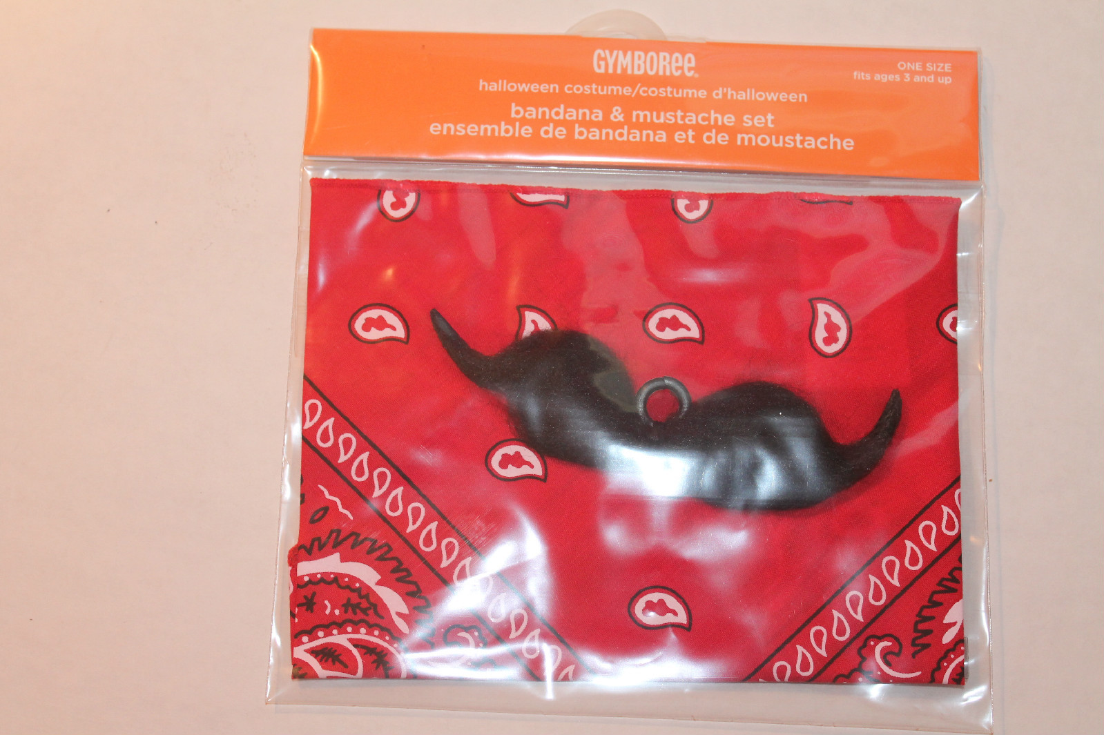 GYMBOREE Red Cowboy Bandana & Mustache Set for Boy Western Halloween Costume NEW