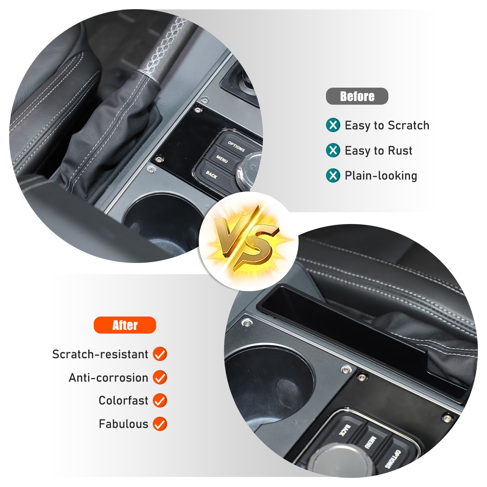 Handbrake Side Storage Box Organizer Tray Accessories For INEOS Grenadier 2020+