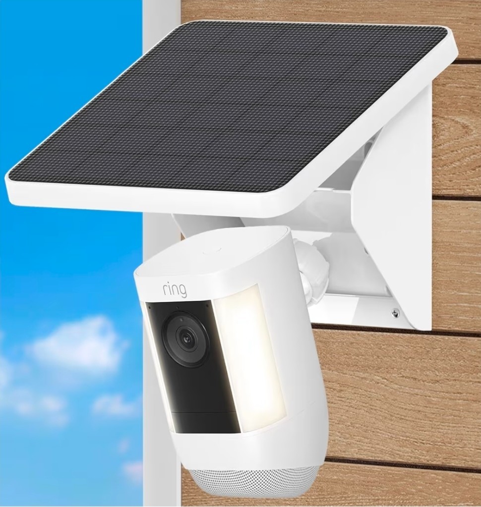 4W Solar Panel Charger Mount for Ring Stick Up Cam & Spotlight -Cam Not Included