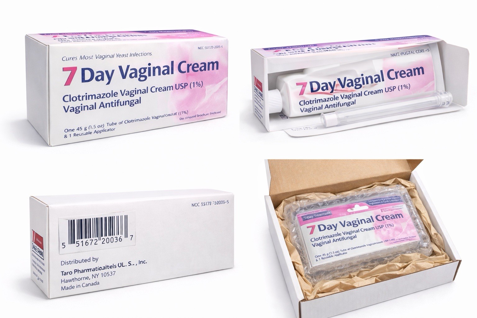 7 Day Vaginal Cream – Compare to Gyne-Lotrimin® 7 – 1 Pack – Exp 03/2027