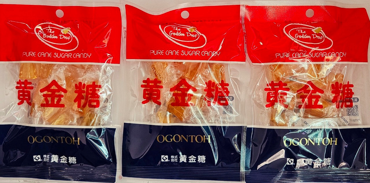Ogontoh - Traditional Japanese Candy Golden Drop, 2.2 oz. (65g)-Three (3) Packs