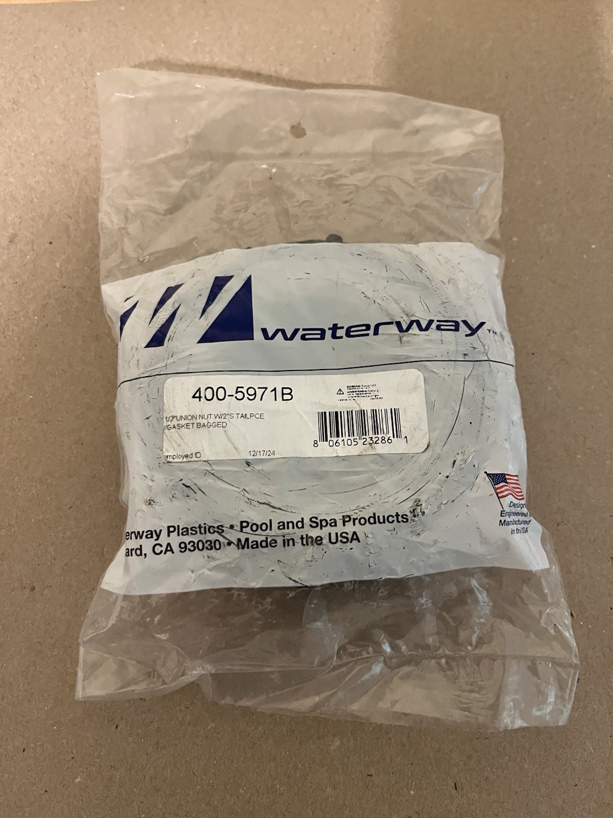 Waterway 400-5971B Pump Union (2-1/2" Nut x 2" Slip w/ Gasket) - Free Shipping