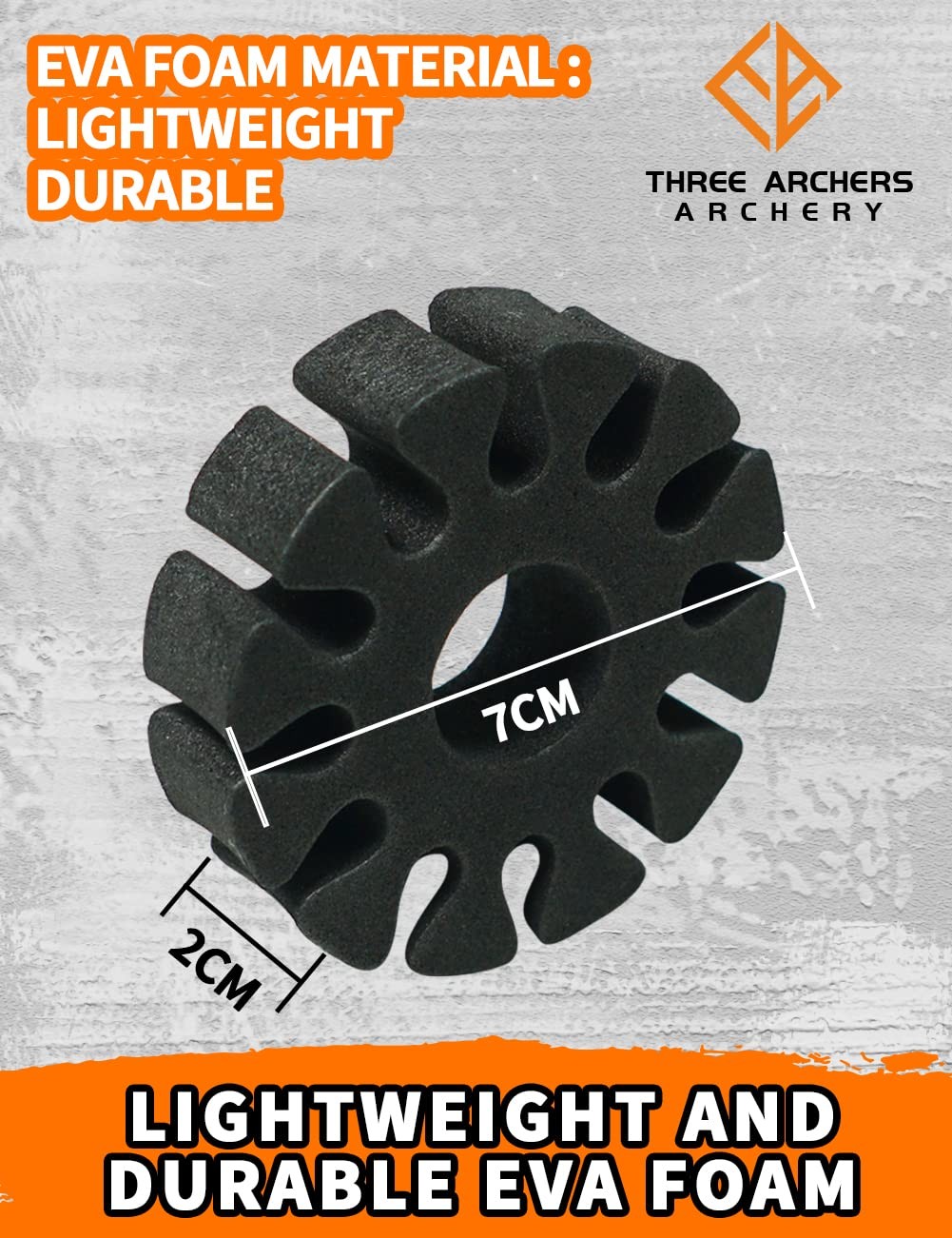 THREE ARCHERS 8Pcs EVA Foam Arrow Pack Round Separator Holder...