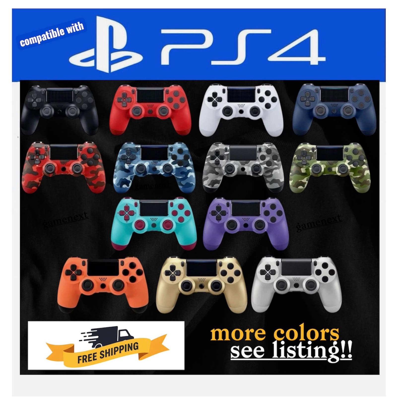 Wireless Controller Bluetooth Gamepad for PlayStation4 PS4 Multi-color