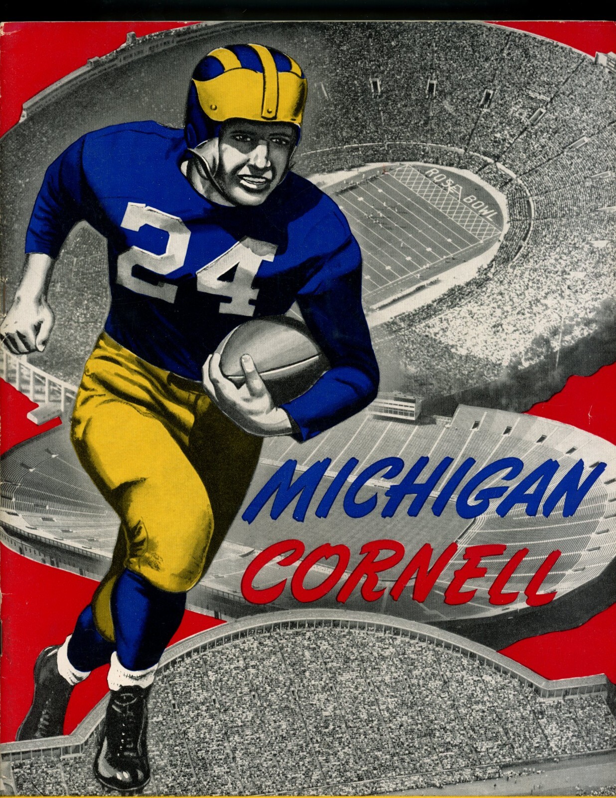 November 10th 1951 Michigan UM Cornell Program LOOK!