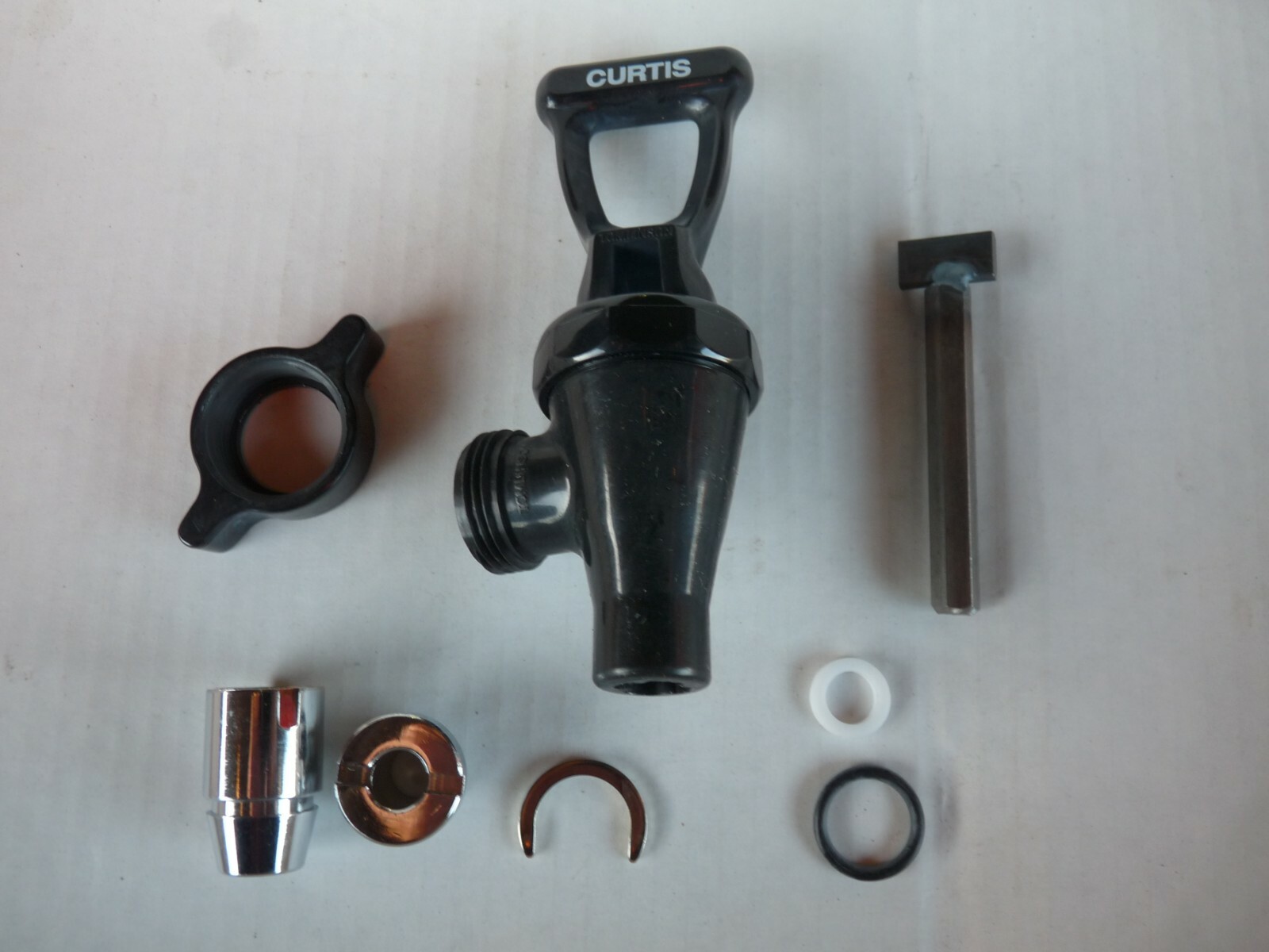 Wilbur Curtis WC-37260 Black  Faucet with Thru wall fitting NEW