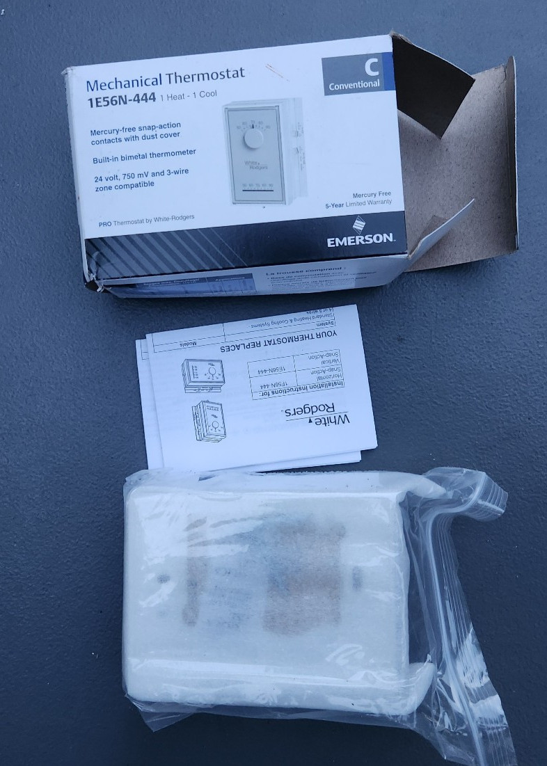 EMERSON 1E56N-444 Mechanical Thermostat 24 volt, 750mV