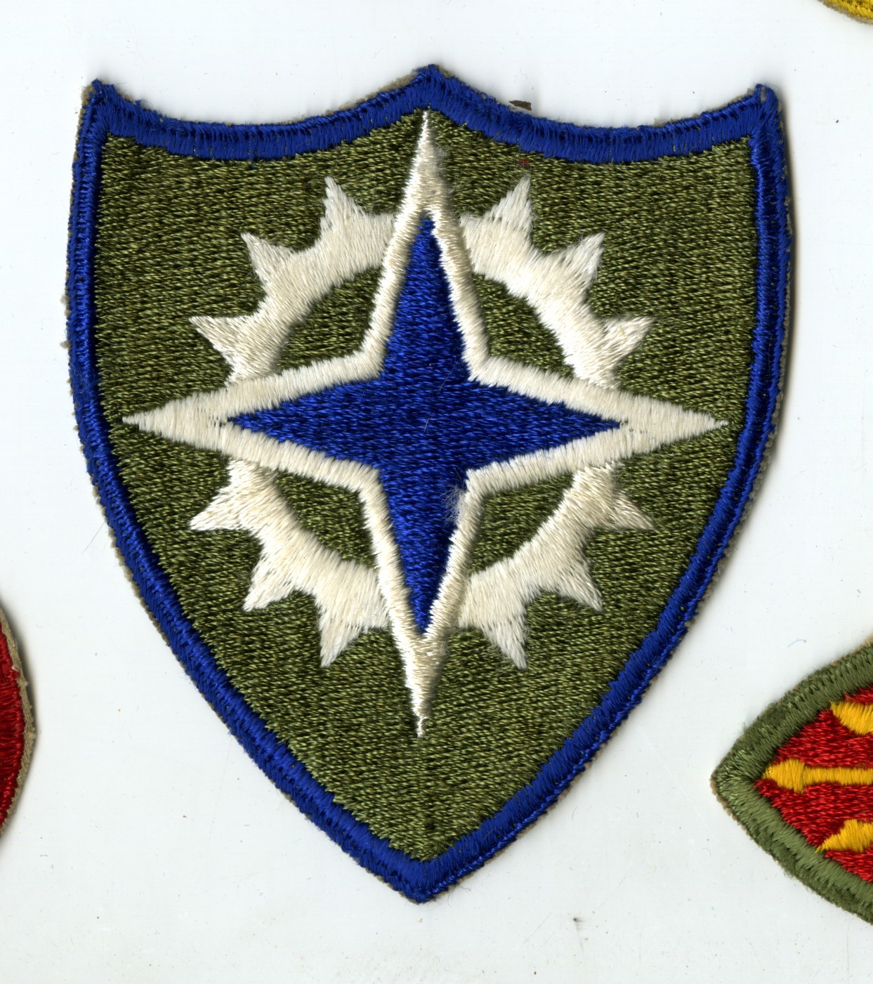 XVI Corps White Back Patch WWII Vintage Europe France Germany