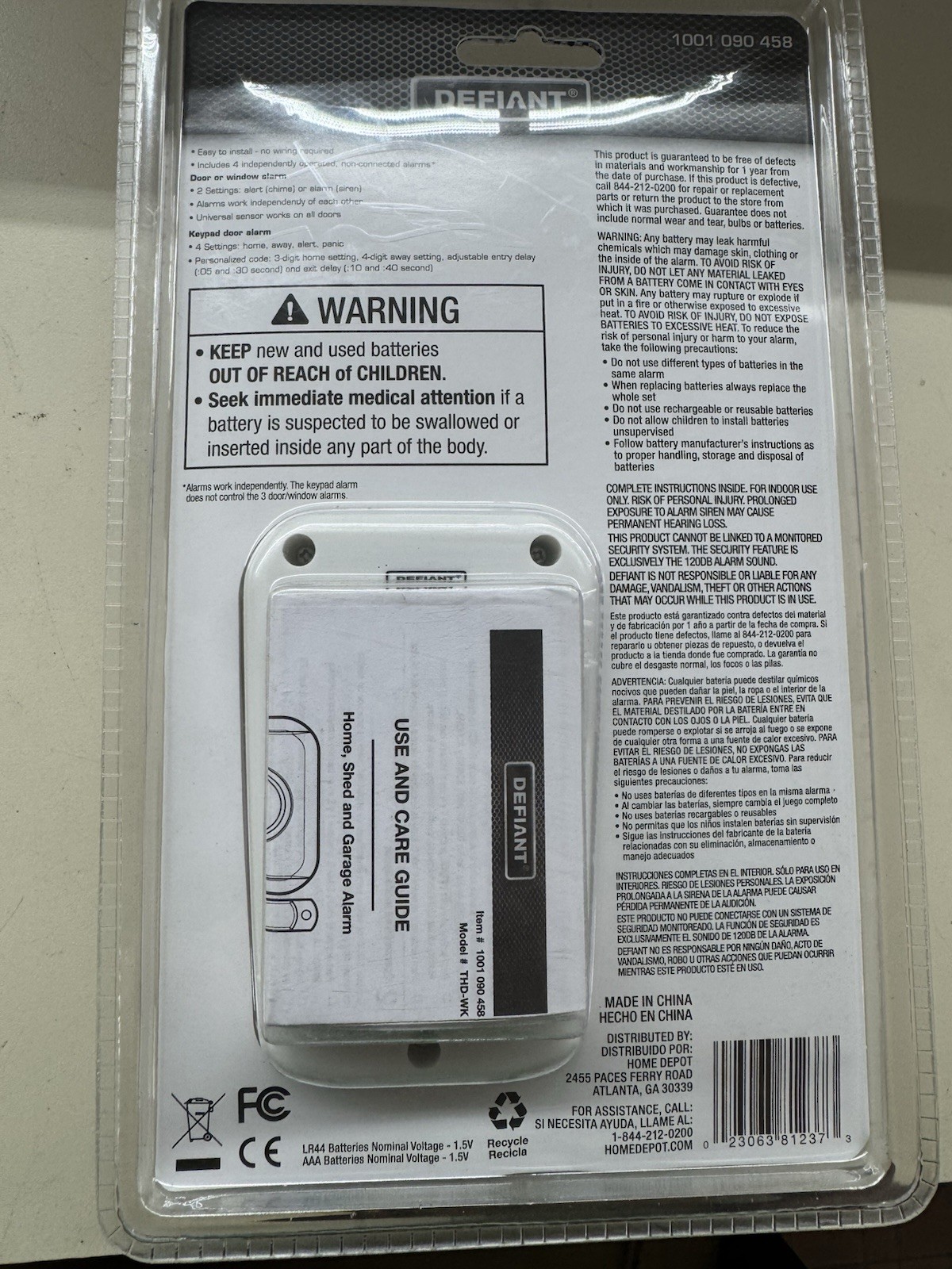 Defiant Wireless Home Security Door/Window Alarm Kit Multipack