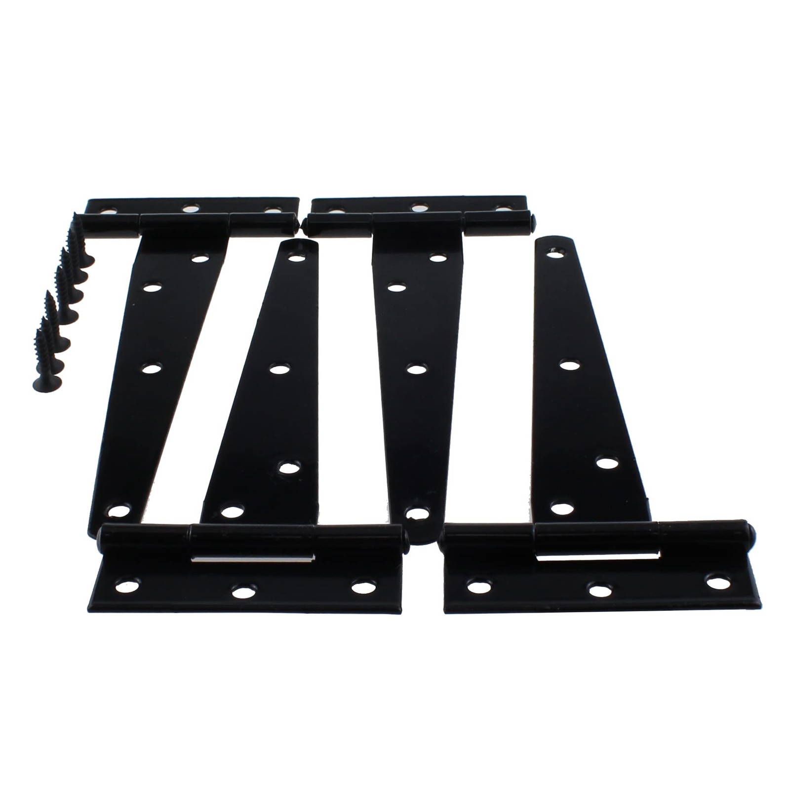 TAODAN 4PCS Rustproof T-Strap Heavy Duty Shed Door Hinges Gate Strap Hinges B...