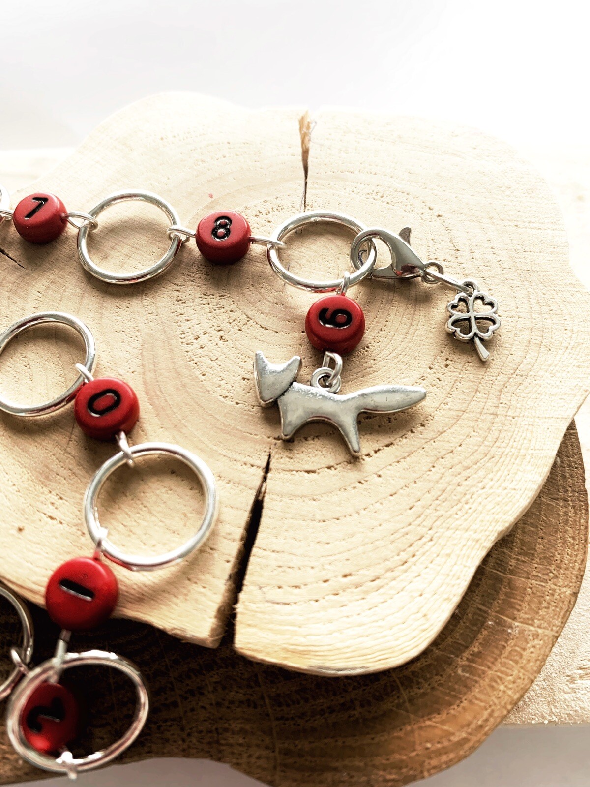 Fox chain row counter for knitting