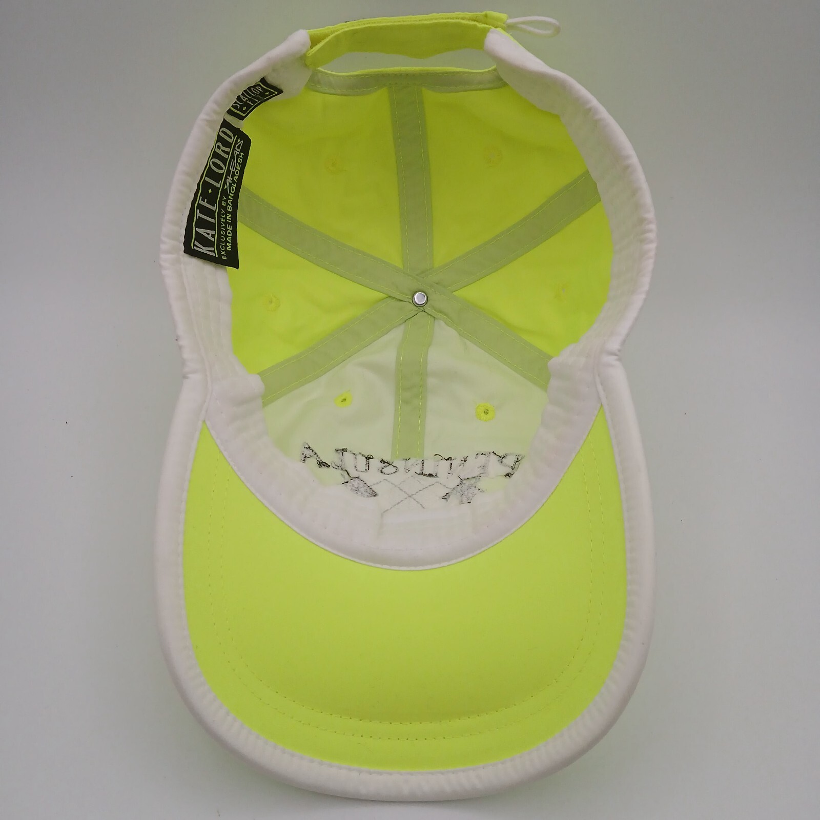 Peninsula Golf Club Hat Cap Kate Lord Womens Strap Back Neon Yellow Black Script