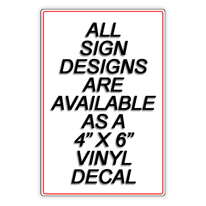 No Trespassing Violators Will Be Prosecuted Sign Or Decal 6 SIZES security cctv