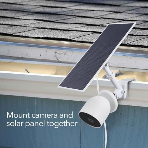 Gutter Mount for Google Nest Cam (Battery) for Nest Cam Battery & Solar Panel