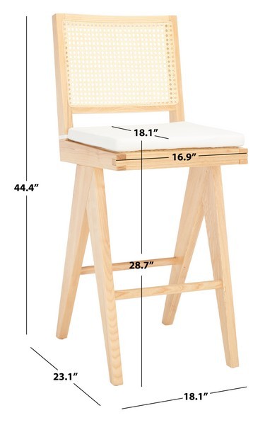 Safavieh COLETTE RATTAN BARSTOOL, Reduced Price 2172763636 SFV4134B
