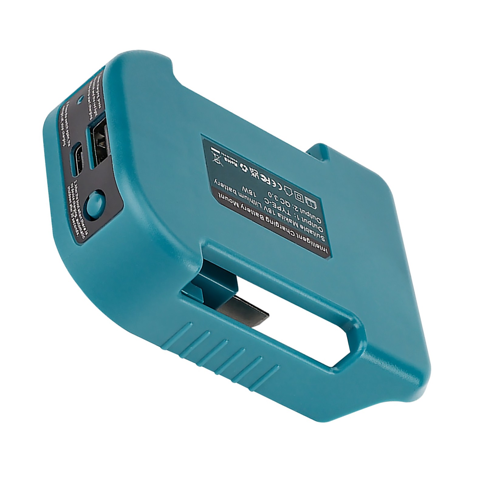 Belt Buckle QC3.0 USB Type-C Charger Adapter for Makita 18V Li-ion Battery az