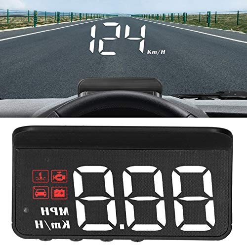 Car, HUD Display Windshield Projector Multi‑Function Gauge Warning Alarm
