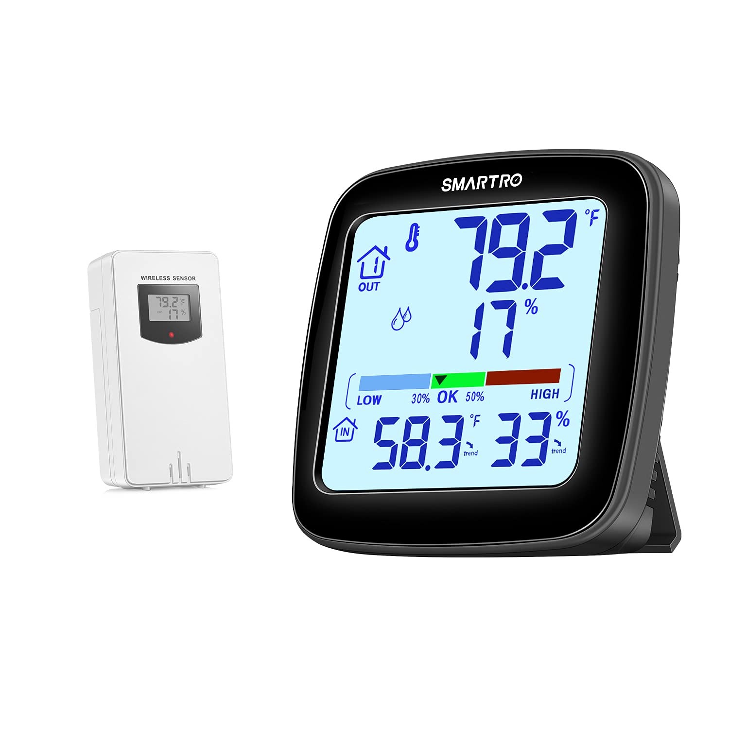 SC92 Professional Digital Wireless Indoor Outdoor Thermometer