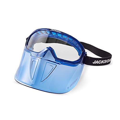 Jackson Safety 21000 GPL500 Premium Goggle with Detachable Face Shield, Blue
