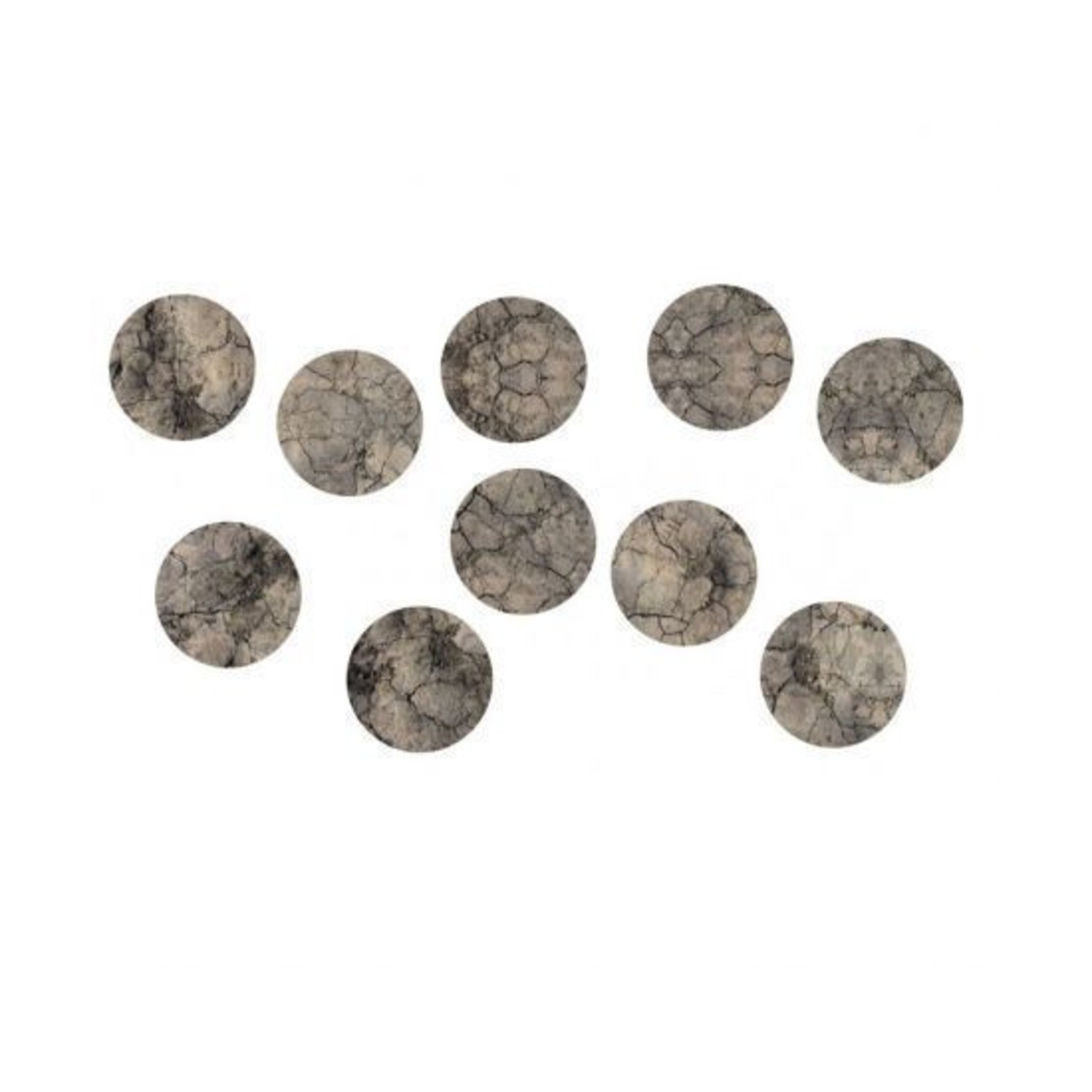 Bandua Printed MDF Wasteland Bases 28.5mm Round Base - Wasteland New