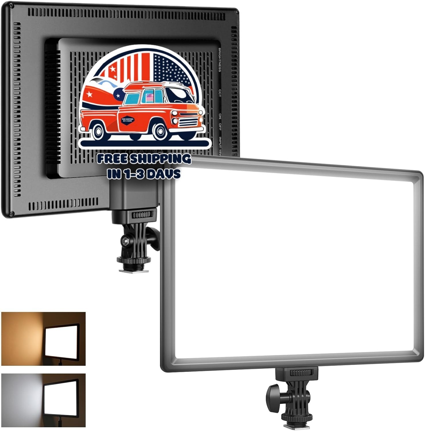 Luz suave regulable bicolor ultradelgada para cámara DSLR de 20 W, 192 LED NUEVO