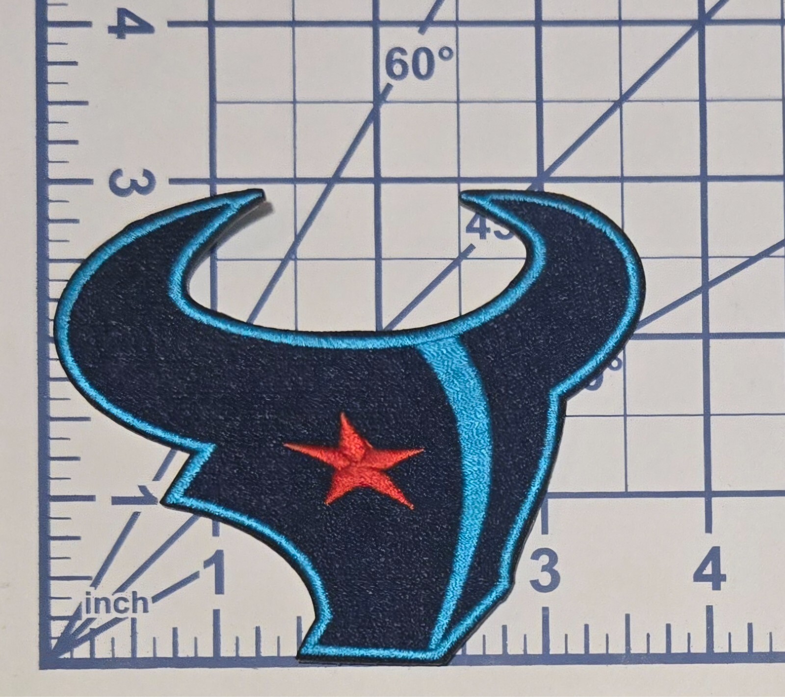 Houston Texans 3.5" City Connect Steer Iron On Patch ~ Free Tracking!