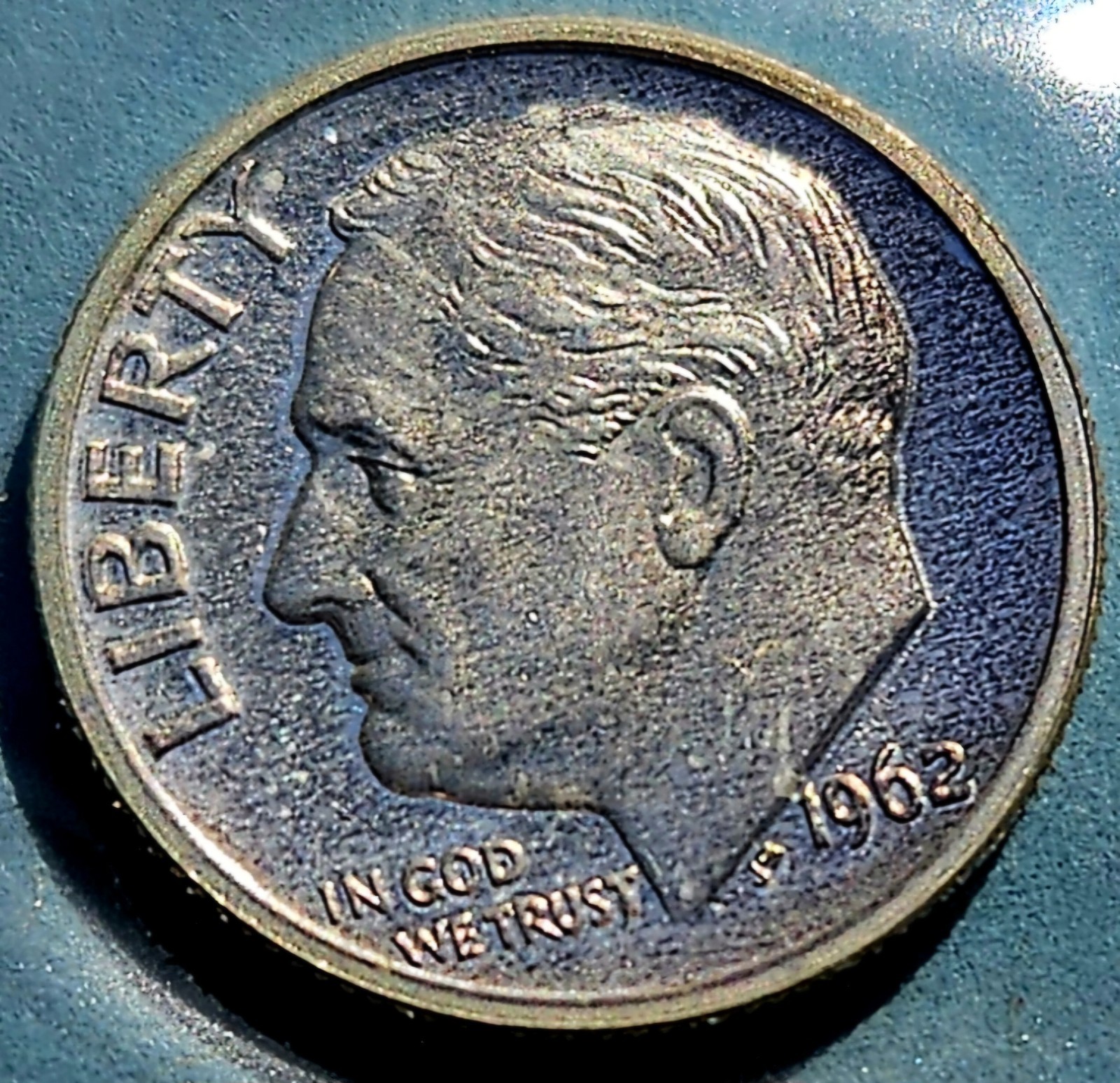 1962 Proof Roosevelt Dime, 90% Silver