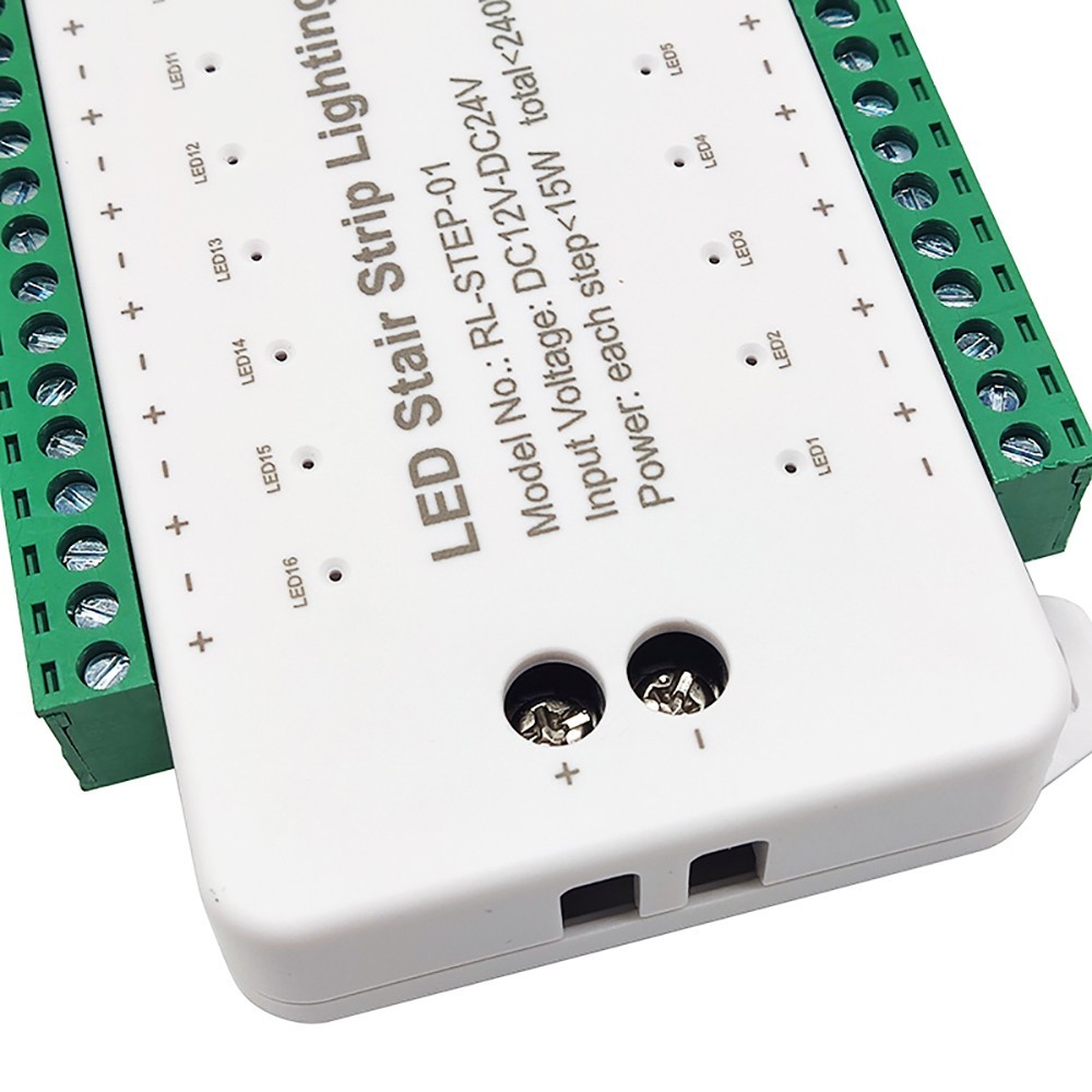 Smart Step Light Sensor Controller 16 Channel DC12V-24V For Stair Led Lighting
