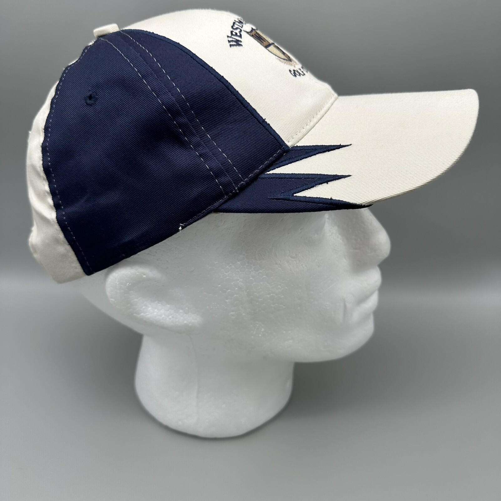 Westminster Golf Club Hat Cap Blue Tan Adjustable TT Town Talk