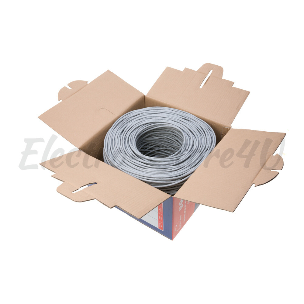 1000ft CAT5e CAT6 UTP Bulk Ethernet Cable Solid Network Wire RJ45 LAN CAT5