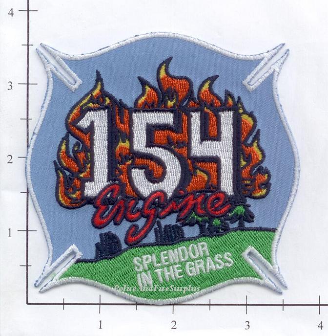 New York City NY Fire Dept Engine 154 Patch v9 - Splendor In The Grass - Maltese