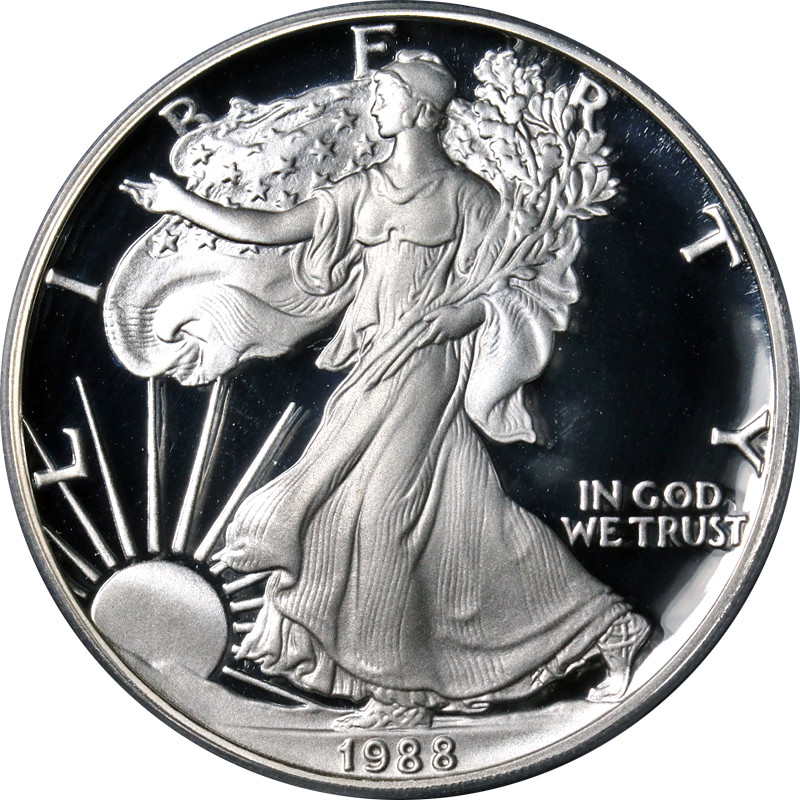 1988-S Silver American Eagle $1 PCGS PR70 DCAM - STOCK