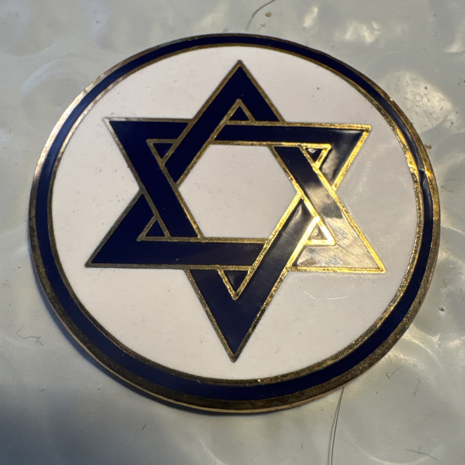 Vintage Star Of David Metal Golf Ball Marker Collectible Gift Fast Free Shipping