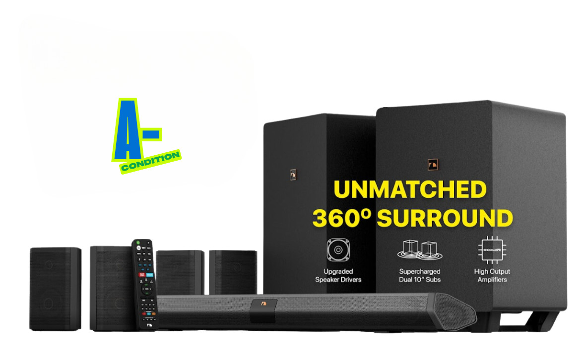 Nakamichi Shockwafe Ultra 9.2.4Ch 1300W Soundbar w Dolby Atmos, eARC+SSE Max A-