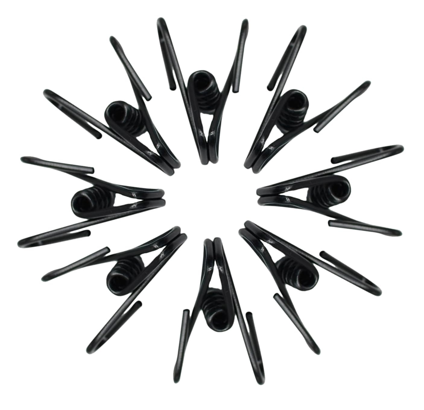 2 Inch Chip Clips Black,Steel Clothes Pins Utility PVC-Coated Steel Black