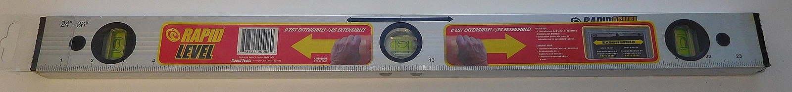 Rapid Level 00006 24" to 36" Extendable Level